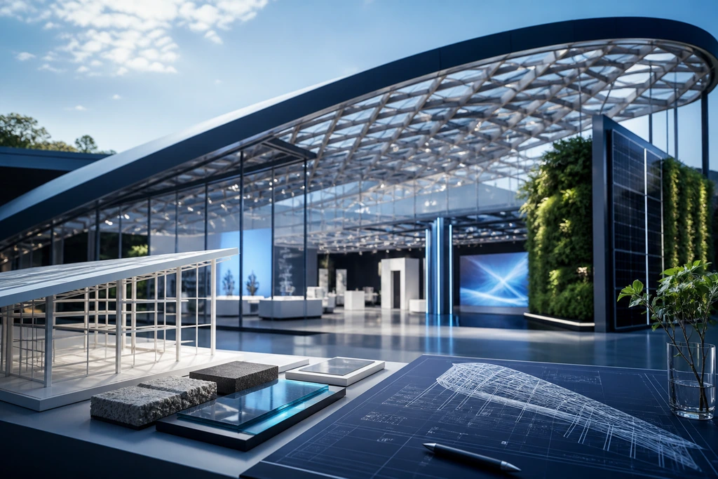 L'architettura dei padiglioni espositivi